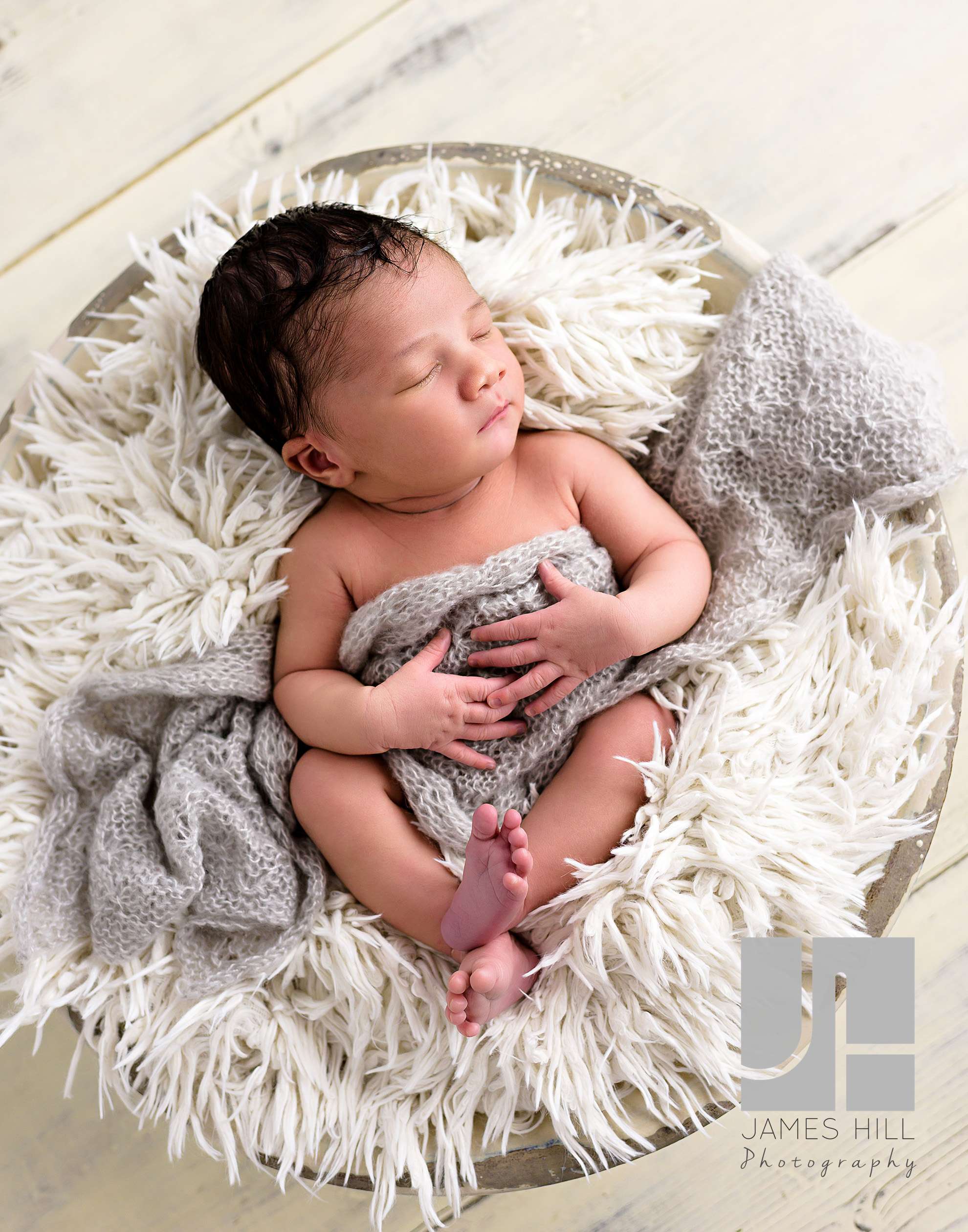 Angelic Newborn Portrait of Baby Raiden