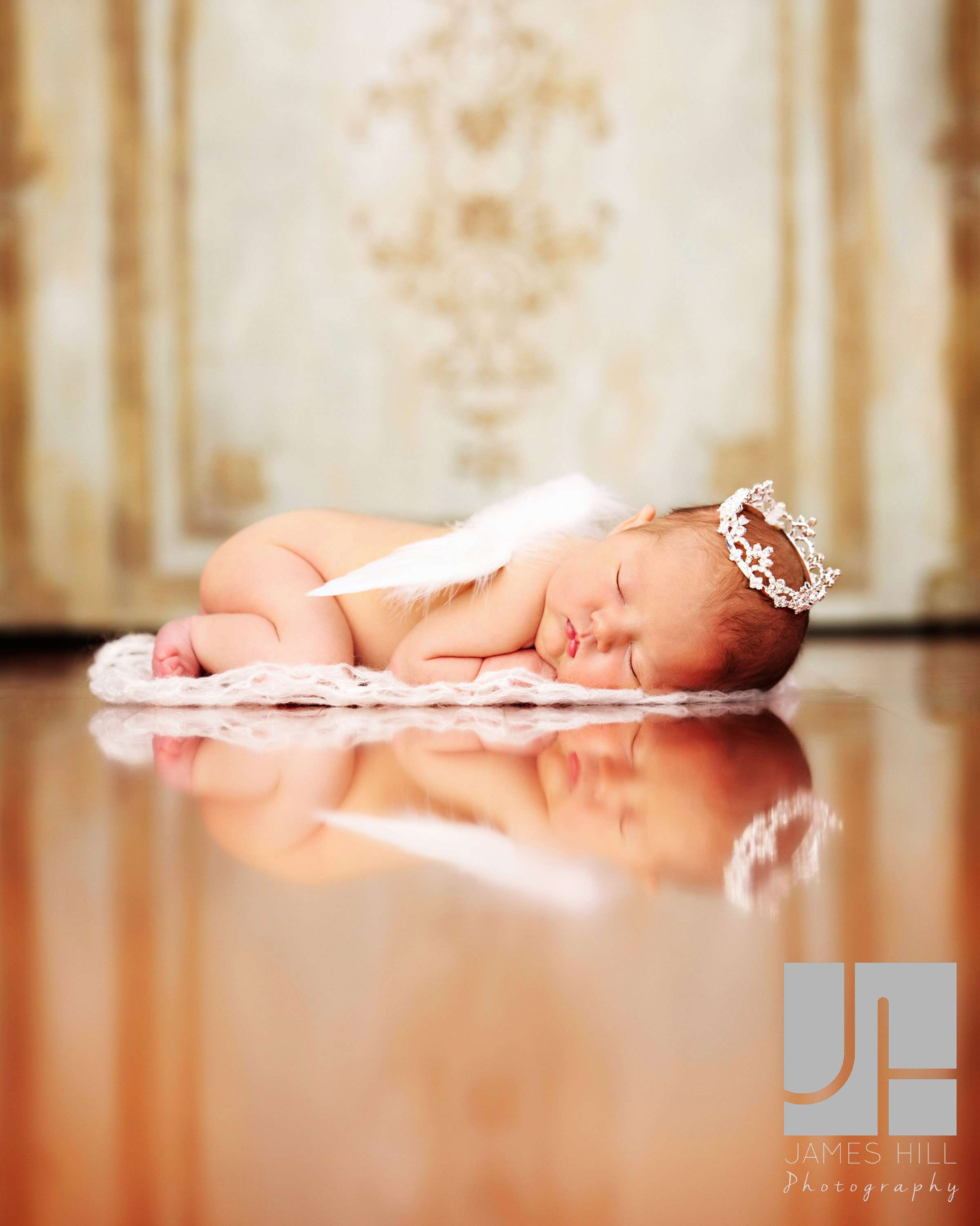 Blakely at her newborn portrait session. 