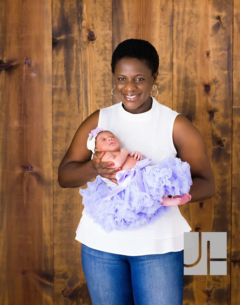 Newborn with grandmother