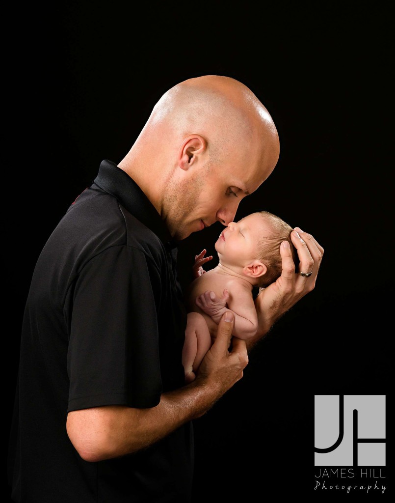 Dad's Portrait with Newborn