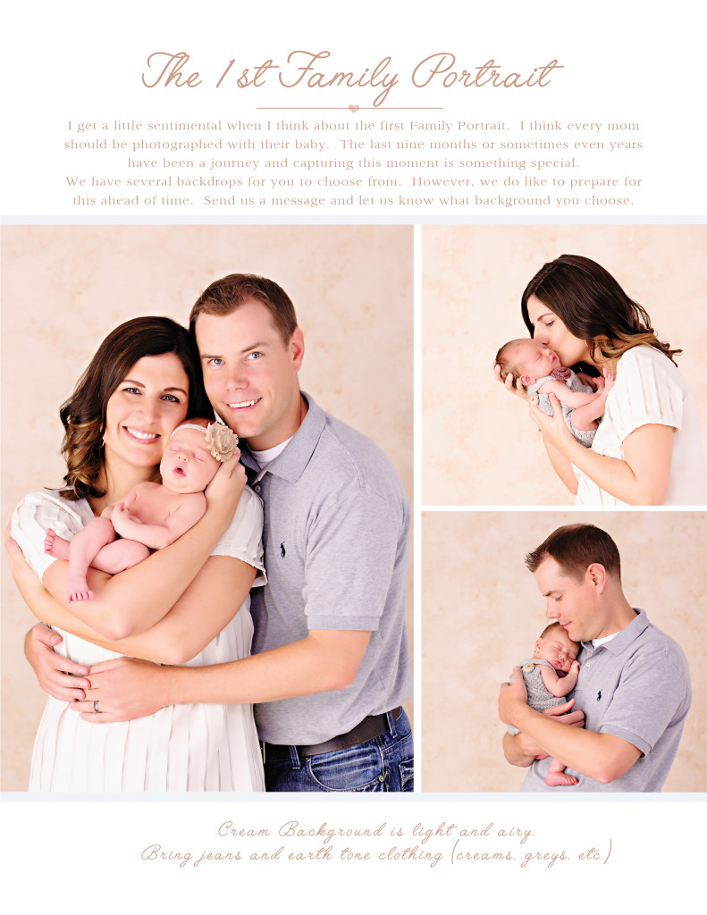 Choosing The Best First Family Portrait Background