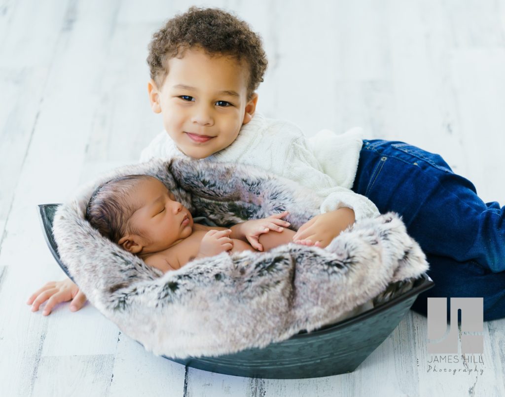Newborn Session with Older Brother